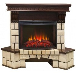 Каминокомплект RealFlame Stone new 25/25,5 с очагом Evrika 25,5 LED