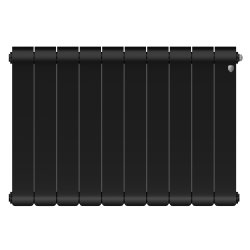 Биметаллический радиатор отопления Royal Thermo Infinity 500 10 секций Noir Sable