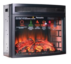 Каминокомплект Interflame Экстер Кавказ темный дуб под очаг Panoramic 06 25 LED FX