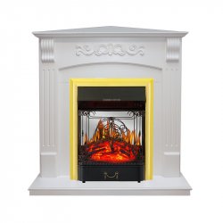 Каминокомплект Royal Flame Sorrento угловой c очагом Majestic FX M Brass